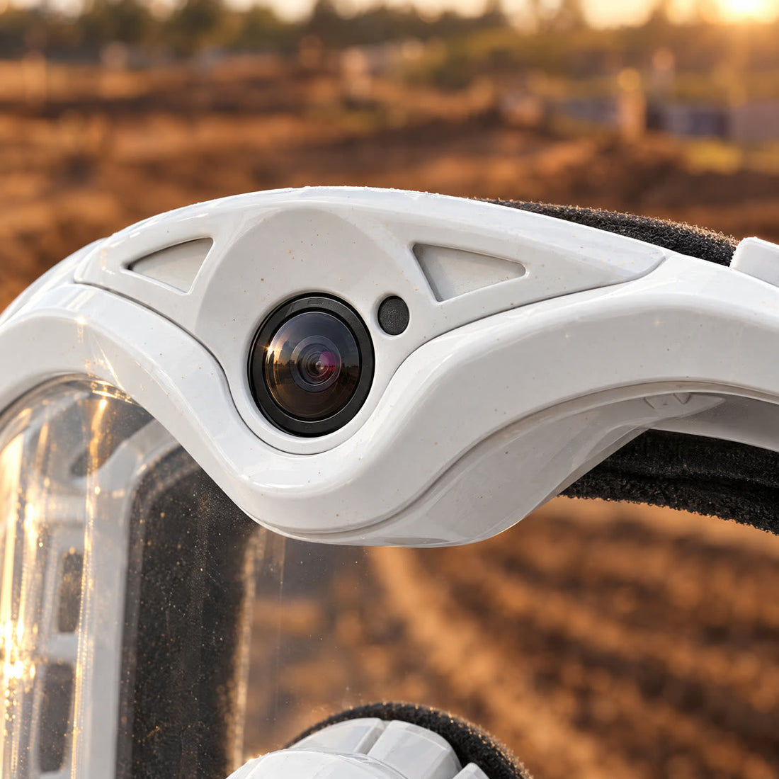 Close-up of the built-in camera lens